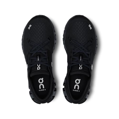 On Womens, Cloud X 4 Black/Eclipse 5 Medium