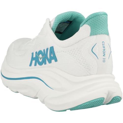 Hoka Men's Clifton 10 White/Skyward Blue 11.5 Medium - alternate view 6