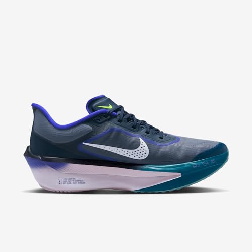 Nike Zoom Fly 6 Men's Road Racing Shoes (Obsidian/Persian Violet/Volt/White) Size 11.5