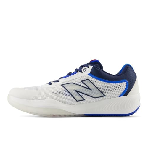 New Balance Men's FuelCell 996 V6 Tennis Shoe, White/Team Navy, 11 M