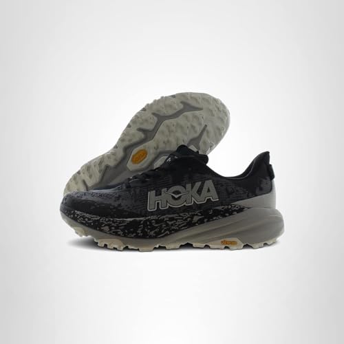 HOKA ONE ONE Speedgoat 6 Mens Shoes Size 12, Color: Black/Stardust