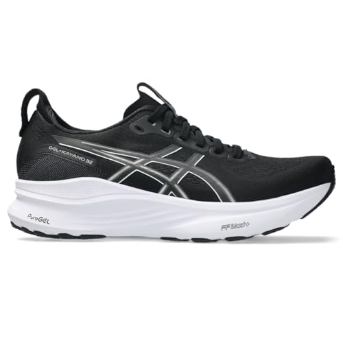 ASICS Women's Gel-Kayano 32 Running Shoes, 8, Black/White