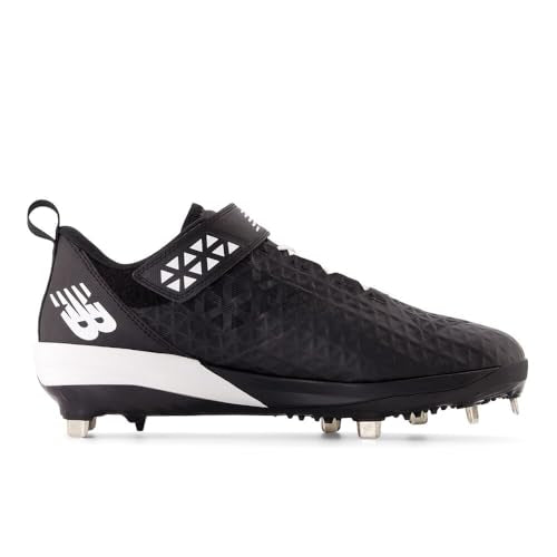 New Balance Men's FuelCell 4040 V8 Metal Baseball Shoe, Black/White, 9 M