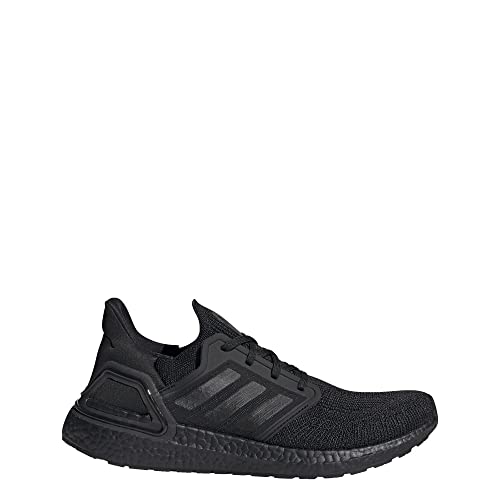adidas Men's Ultraboost 20 Running Shoe, Black/Black/Solar Red, 7 M US