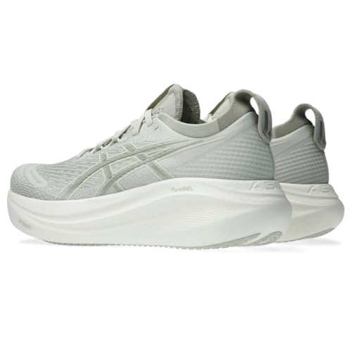 ASICS Women's Gel-Nimbus 27 Running Shoes, 9, Lake Grey/White SAGE