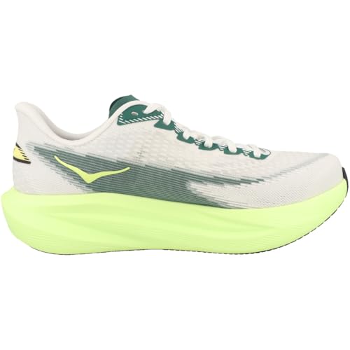 Hoka Men's Mach 7 Sneaker, Frost/Neon Yuzu, 11