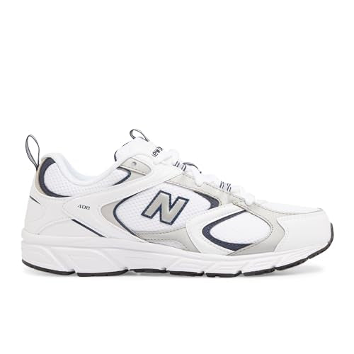 New Balance Men's 408 V1 Sneaker, Nb White/Natural Indigo, 9.5 M
