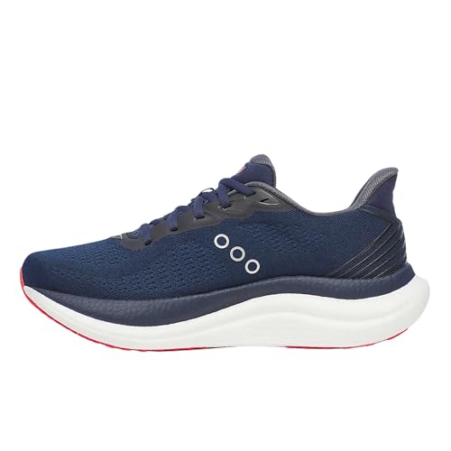 Saucony Men's Triumph 23 Sneaker, Navy/Red, 10.5