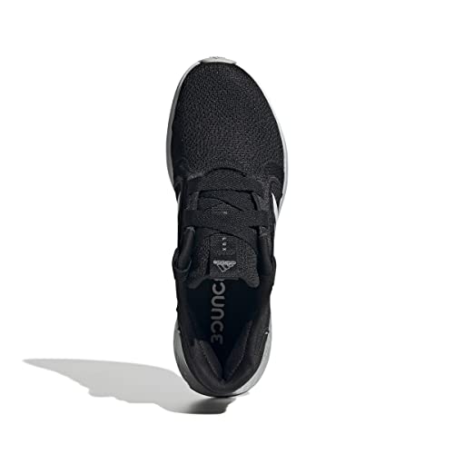adidas Women's Edge Lux 5 Running Shoe, Core Black/White/Matte Silver, 6