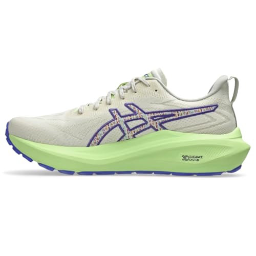ASICS Men's GT-2000 13 Trail Running Shoes, 12, Nature Bathing/Lime Green