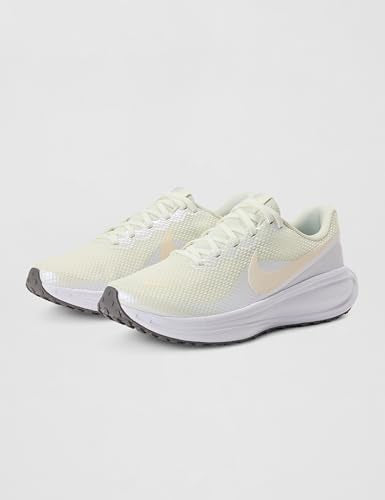Nike Women's Revolution 8 Road Running Shoes, Sail/Chalk-White-Pencil Point, 7.5
