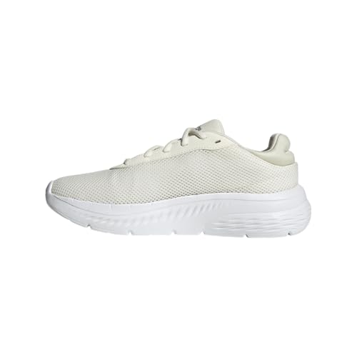 Adidas Womens Cloudfoam Comfy Sportswear, Off White/Silver Metallic/White, 11