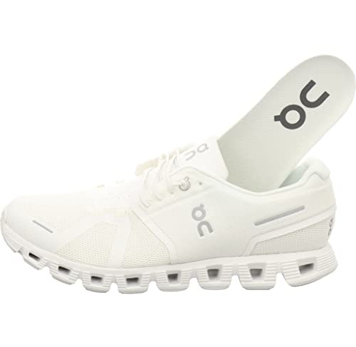 On Men's Cloud 5 Sneakers, All White, 11.5 Medium US