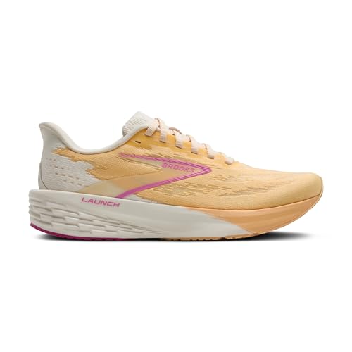 Brooks Women’s Launch 11 Neutral Running Shoe - Sherbert/Coconut/Pink - 6 Medium