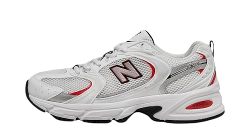 New Balance Unisex 530 Sneaker, Red/White, 6.5 Men 8 Women
