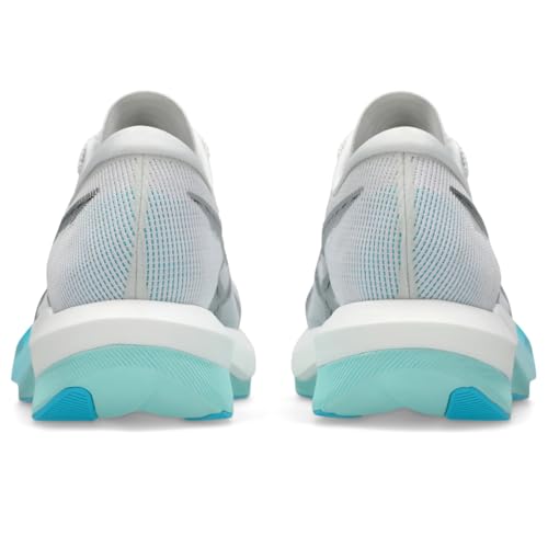 ASICS Unisex Magic Speed 5 Running Shoes, 14M / 15.5W, White/Pure Silver