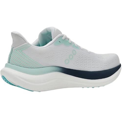 Saucony Women's Triumph 23 Sneaker, White/Navy, 8.5