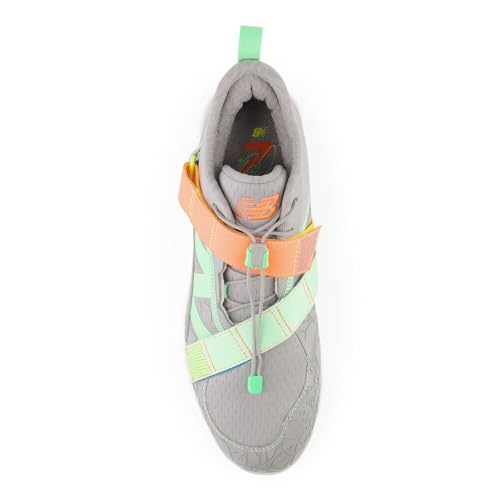 New Balance Unisex FuelCell Lindor V2 Comp Baseball Shoe,Team Away Grey/Electric Jade/Neon Dragonfly,Men 11.5 / Women 13