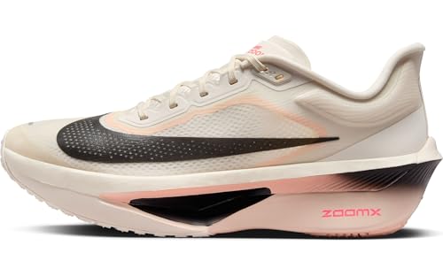 Nike Zoom Fly 6 Men's Road Racing Shoes (FN8454-102, Pale Ivory/Crimson Tint/Sail/Black) Size 7.5