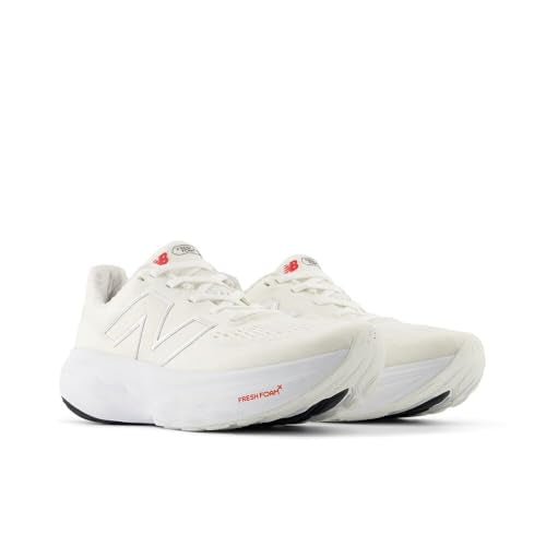 New Balance Fresh Foam X 1080 V14 Lace-up Running Shoe, White/Sea Salt, 3.5 Wide US Unisex Big_Kid