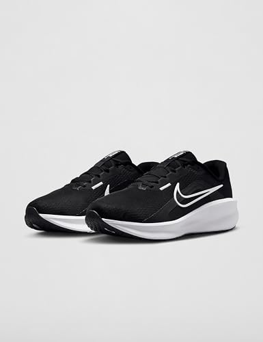 Nike Men's Downshifter 13 Road Running Shoes, Black/White-Dark Smoke Grey, 9 Extra Wide
