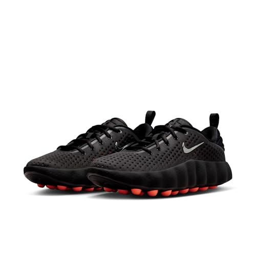 Nike Mind 002 Black Hyper Crimson, HQ4308-001, Futuristic Hybrid Sneaker, Knit, Sensory Footwear, Black Hyper Crimson, 28.0 cm