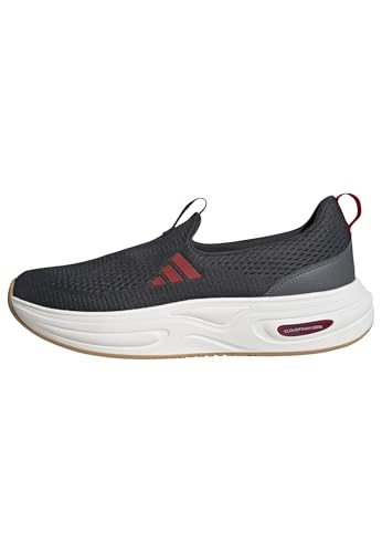 adidas Men's Cloudfoam Cuxxion - Lounge, Carbon/Better Scarlet/White, 9