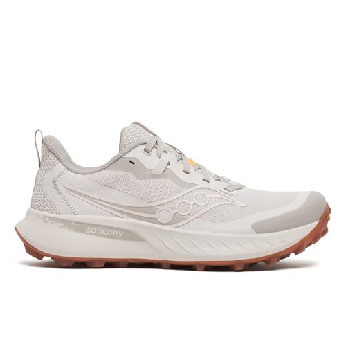 Saucony Women's Peregrine 15 Sneaker, Moon/Dove, 8