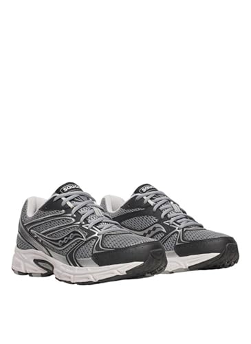 Saucony Unisex Ride Millennium Sneaker, Grey/Black, 9
