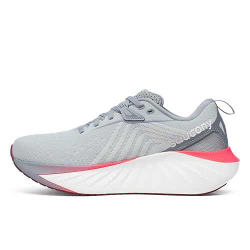 Saucony Women's Triumph 22 Running Shoe Cloud/Cayenne, Wide, 11
