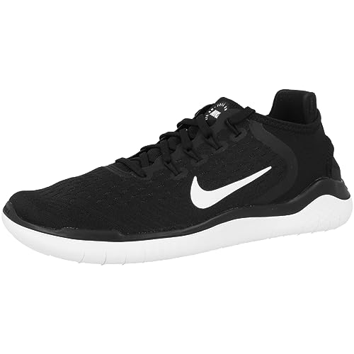 Nike Damen Laufschuh Free RN 2018 Women's Running Shoes, Black (Black/White 001), EU 40.5 - UK 6.5
