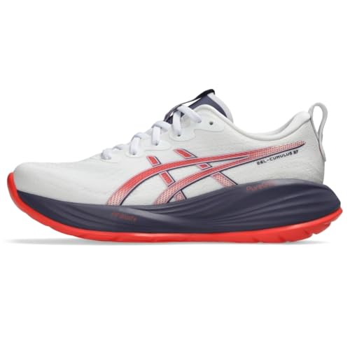 ASICS Women's Gel-Cumulus 27 Running Shoes, 10.5, White/Greyish Purple