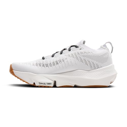 Brooks Men’s Glycerin Flex Neutral Running & Walking Shoe - White/Black/Gum - 9 Medium