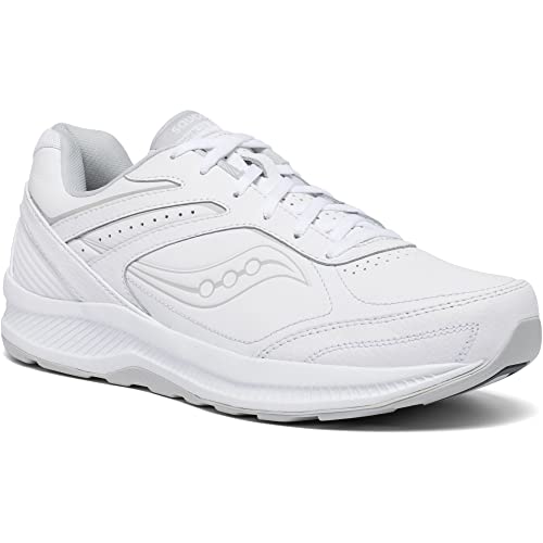 Saucony mens Echelon Walker 3 Running Shoe, White, 10.5 X-Wide US