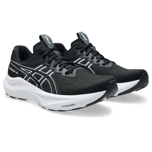 ASICS Men's GT-2000 14 Running Shoes, 9.5, Black/White