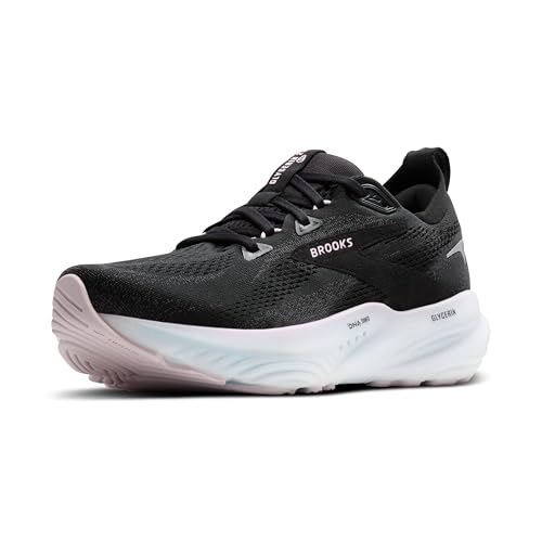 Brooks Women’s Glycerin 22 Neutral Running Shoe - Black/Orchid Ice/White - 7 Medium - product image