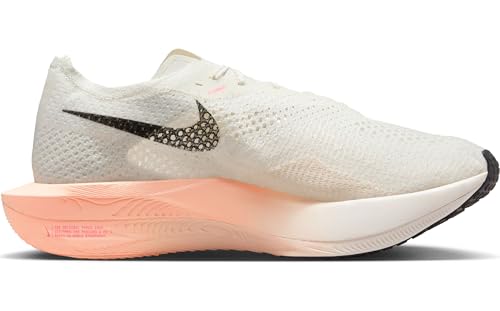 Nike Men's Zoomx Vaporfly Next% 3 Trainers, Sail Black Crimson Tint Guava Ice, 40.5 EU
