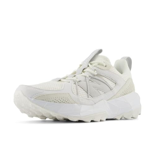 New Balance Women's DynaSoft TEKTREL V1 Suede Trail Running Shoe, Sea Salt/White/Grey Matter, 9 M