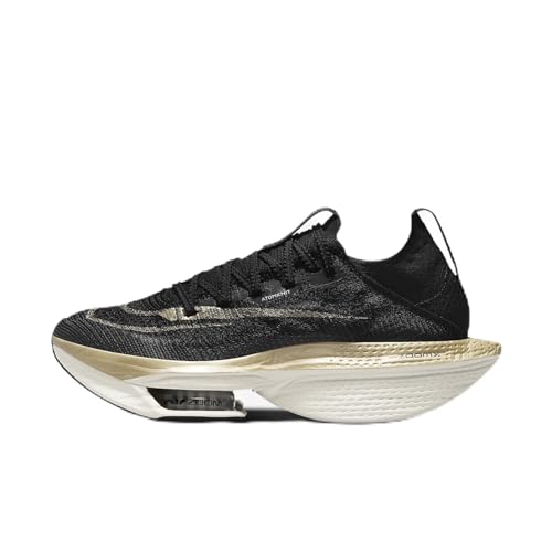 Nike Alphafly 2 Women's Road Racing Shoes (DN3559-003, Black/Sail/Metallic Gold Grain) Size 7.5