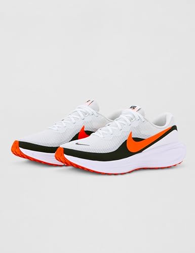 Nike Men's Revolution 8 Road Running Shoes, Off White/Total Orange-White-Black, 10