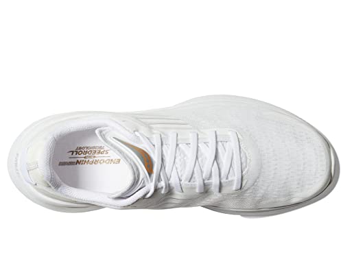Saucony Men's Endorphin Shift 3 Running Shoe, White/Gum, 8 Wide