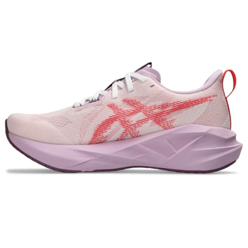 ASICS Women's NOVABLAST 5 Running Shoe, 10, White/Coral Reef