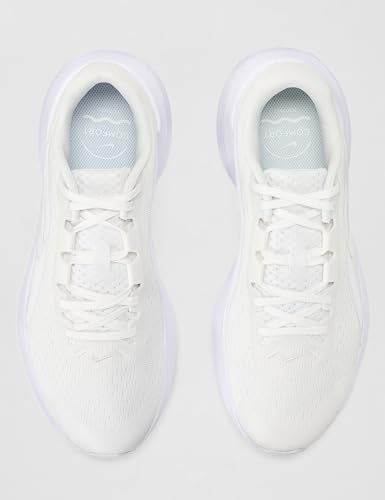 Nike Women's Downshifter 14 Road Running Shoes, White/White, 8