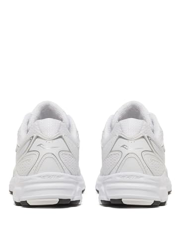 Saucony Unisex Ride Millennium Sneaker, White/Silver, 6.5