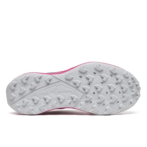 Saucony Women's Peregrine 15 Trail Running Shoe Magenta/Black, Medium, 5