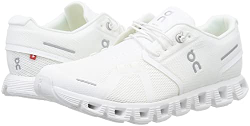 On Men's Cloud 5 Sneakers, All White, 10.5