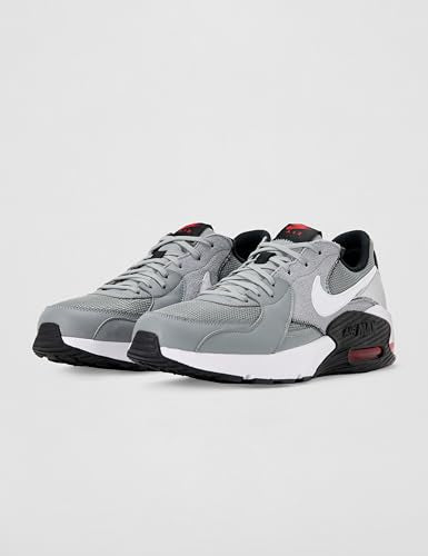 Nike Men's Air Max Excee, Particle Grey/White-Black-University Red, 12
