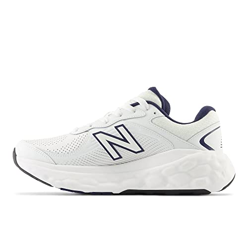New Balance Men's Fresh Foam X 840F V1 Walking Shoe, White/Team Navy/White, 14 M