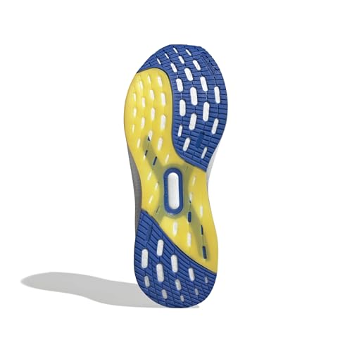 adidas Men's Ulraboost 5X, White/Blue/Yellow, 11