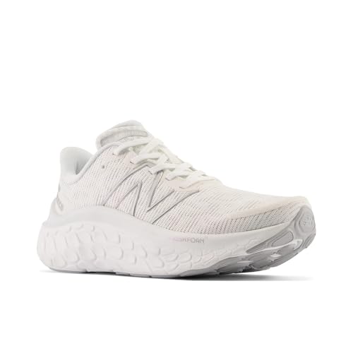 New Balance Women's Fresh Foam X Kaiha Road V1 Running Shoe, White/Quartz Grey/Silver Metalic, 7.5 W